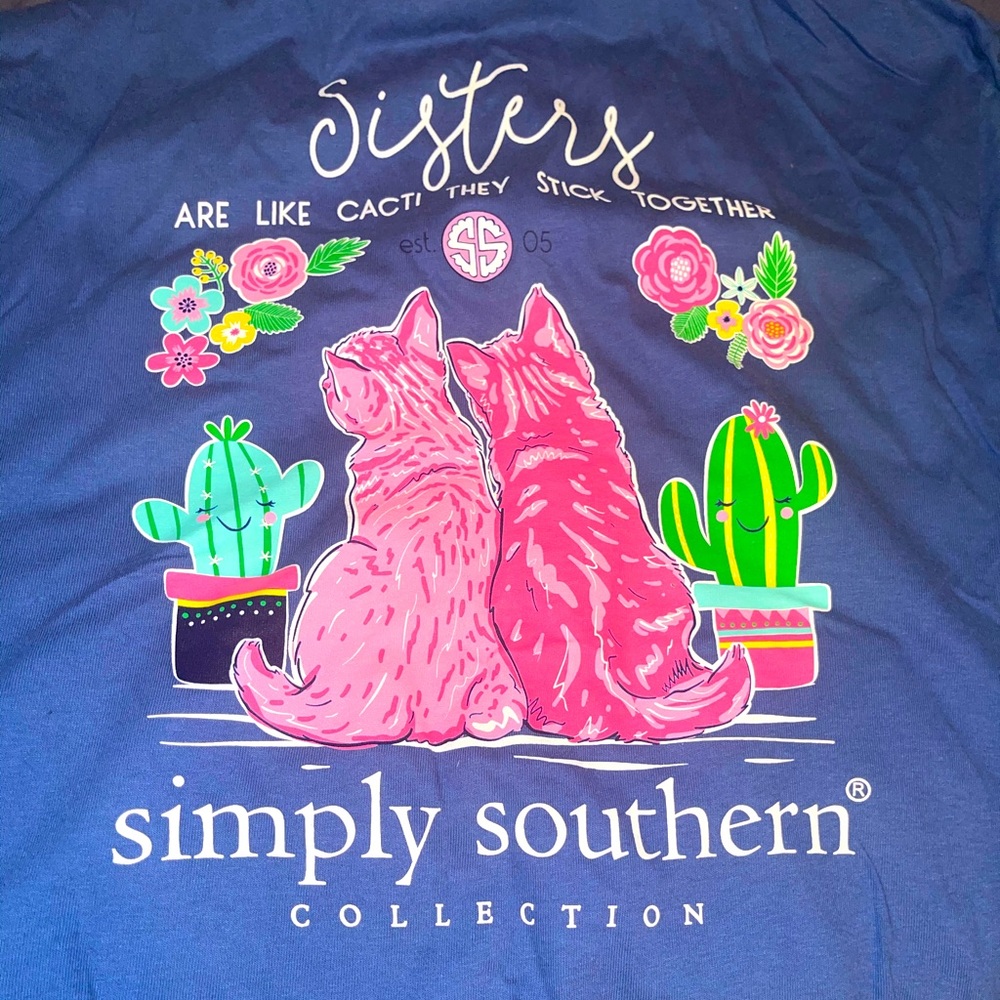 NWOT Long Sleeve Simply Southern Sister’s Shirt